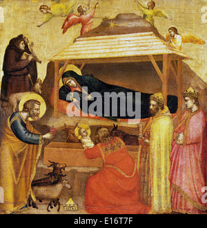 Anbetung der Könige von Giotto di Bondone, 1337 Stockfoto