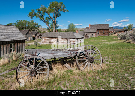 Montana, Bannack Staatspark, 19C Goldbergbau Geisterstadt Stockfoto