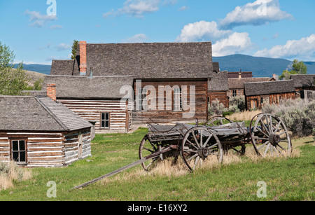 Montana, Bannack Staatspark, 19C Goldbergbau Geisterstadt Stockfoto