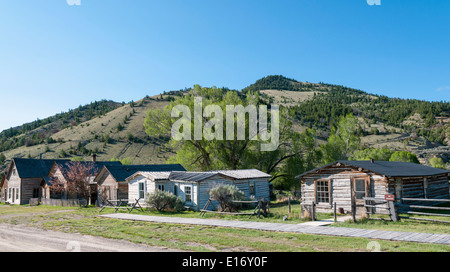 Montana, Bannack Staatspark, 19C Goldbergbau Geisterstadt Stockfoto