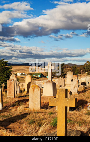 Ross Australia / historische Ross-Friedhof in Tasmanien. Stockfoto
