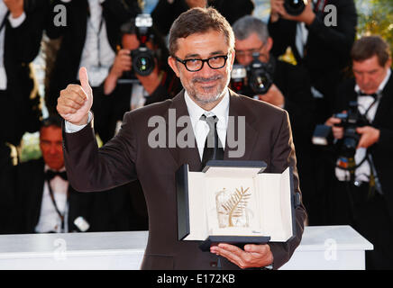 NURI BILGE CEYLAN AWADS PHOTOCALL. 67. CANNES FILM-FESTIVAL CANNES Frankreich 24. Mai 2014 Stockfoto