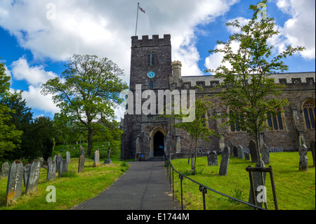 Allerheiligenkirche, Dulverton, im Dekanat Exmoor, Somerset, Großbritannien Stockfoto