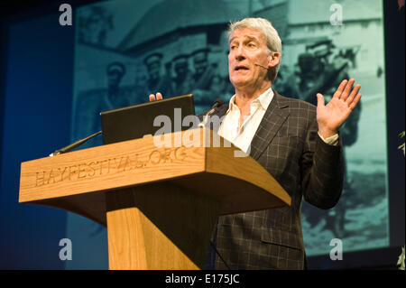 Jeremy Paxman sprechen über das Leben in Großbritannien während des ersten Weltkriegs auf der Bühne bei Hay Festival 2014 © Jeff Morgan Stockfoto