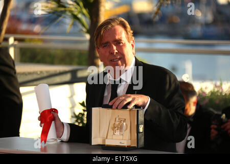 Best Actor Gewinner Timothy Spall besucht die Palme d ' or Gewinner Fototermin von der 67. Internationalen Filmfestspiele von Cannes am Palais des Festivals in Cannes, Frankreich, am 24. Mai 2014. Foto: Hubert Boesl - kein Draht-Dienst- Stockfoto