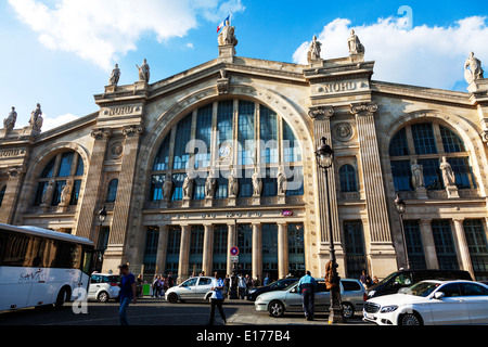 Der Terminus Gare Du Nord in Paris, Bahnhof, Heimat der Eurostar Paris Stadt Europa Europäische Destination SNCF Frankreich Stockfoto