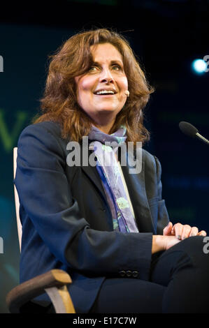 Rebecca Front Komödie Schauspielerin spricht über ihr Leben & Arbeit auf der Bühne bei Hay Festival 2014 © Jeff Morgan Stockfoto