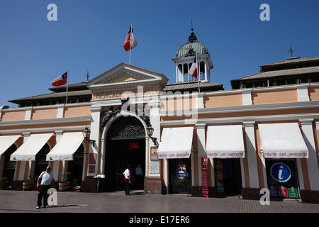 Zentralmarkt Mercado Santiago Chile Stockfoto