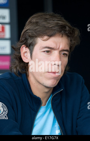 Belfast, UK 8. Mai 2014 Rigoberto Uran beim Giro d ' Italia Pressekonferenz, Belfast Stockfoto