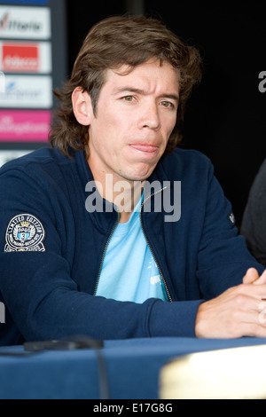 Belfast, UK 8. Mai 2014 Rigoberto Uran Uran beim Giro d ' Italia Pressekonferenz, Belfast Stockfoto