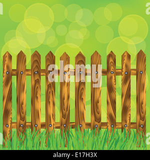 Bunte Illustrationen mit Holz Bilderrahmen auf einem weißen Hintergrund für Ihr design Stockfoto