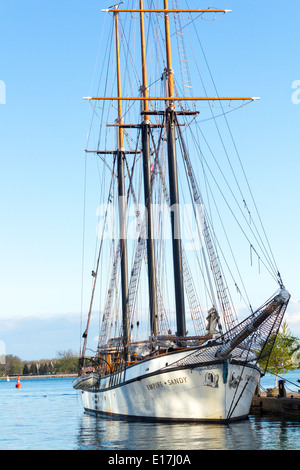 Großsegler angedockt The Empire Sandy im Hafen von Toronto Stockfoto