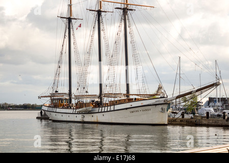 Großsegler angedockt The Empire Sandy im Hafen von Toronto Stockfoto