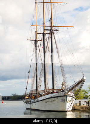 Großsegler angedockt The Empire Sandy im Hafen von Toronto Stockfoto