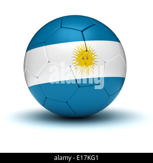 Argentinische Fußball (isoliert mit Clipping-Pfad) Stockfoto