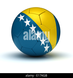 Bosnien und Herzegowina Fußball (isoliert mit Clipping-Pfad) Stockfoto