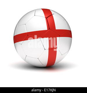 Englischer Fußball (isoliert mit Clipping-Pfad) Stockfoto