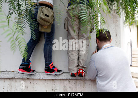 Monte Carlo, Monaco. 25. Mai 2014. Motorsport: FIA Formel 1 Weltmeisterschaft 2014, Grand Prix von Monaco, fans Credit: Dpa picture-Alliance/Alamy Live News Stockfoto