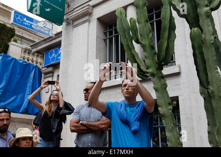 Monte Carlo, Monaco. 25. Mai 2014. Motorsport: FIA Formel 1 Weltmeisterschaft 2014, Grand Prix von Monaco, fans Credit: Dpa picture-Alliance/Alamy Live News Stockfoto