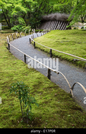 Hogon-in Tempel-Zen-Garten "der Garten der Löwe brüllen".  Hogon-als ein Sub-Tempel von Tenryu-Ji entstand. Stockfoto