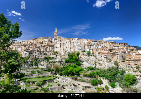 Bocairent mittelalterlichen Stadt in der Nähe von Ontinyent Provinz Valencia Spanien Stockfoto