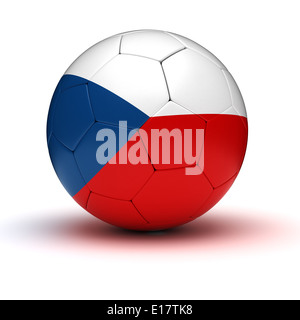 Tschechischen Fußball (isoliert mit Clipping-Pfad) Stockfoto