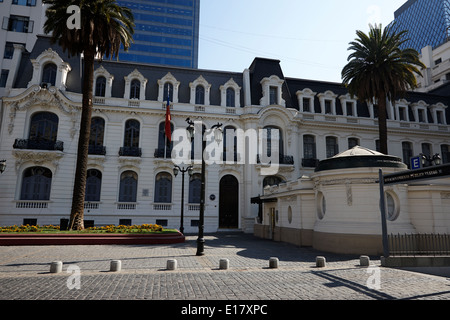 Palacio Subercaseaux Heimat des Vereins Offiziere von der chilenischen Luftwaffe Santiago Chile Stockfoto