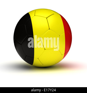 Belgischen Fußball (isoliert mit Clipping-Pfad) Stockfoto