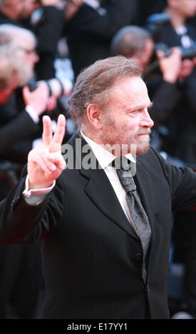 Franco Nero am Palme d ' or Awards Abschlusszeremonie roten Teppich bei der 67. Cannes Film Festival France. Samstag, 24. Mai 2014 in Cannes Film Festival, Frankreich. Stockfoto