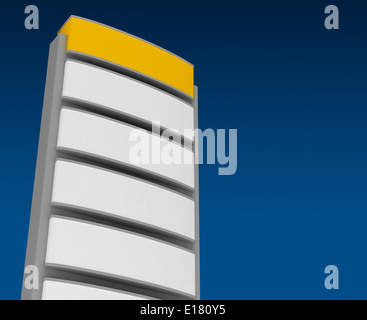 Leere Zeichen Turm Stockfoto