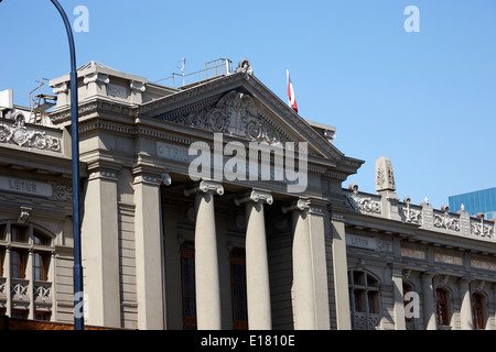 Palacio de Los Tribunales de Justica Gerichte der Justizpalast Santiago Chile Stockfoto