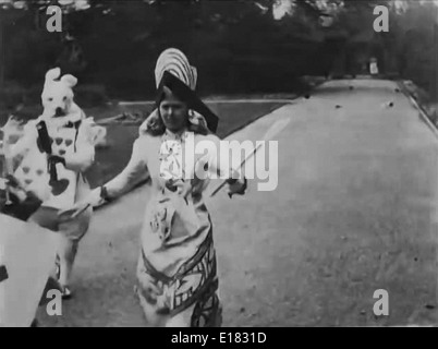Nach wie vor von 1903-Verfilmung von Carrolls Roman "Alice im Wunderland" unter der Regie von Cecil M. Hepworth & Percy Stow. Stockfoto