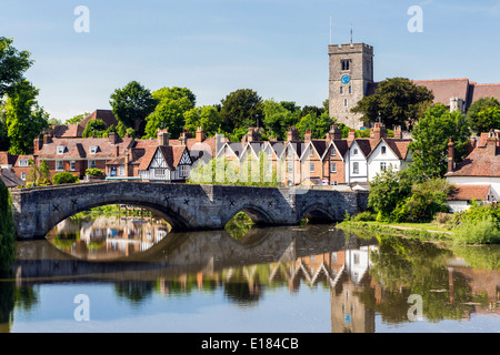 Brücke über den Fluss Medway in Aylesford in der Nähe von Maidstone Kent Stockfoto