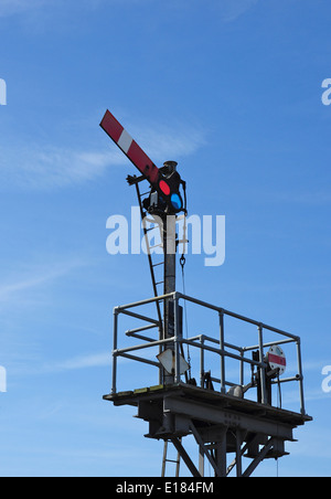 Formsignal bei Lowestoft Railway Station, Suffolk, England, UK Stockfoto