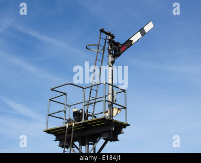 Formsignal bei Lowestoft Railway Station, Suffolk, England, UK Stockfoto