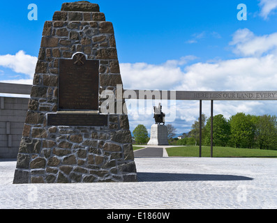 Battlefield Website dh Bannockburn BANNOCKBURN STIRLING Schlachtfeld denkmal Robert Bruce statue Schottland Besucherzentrum Stockfoto