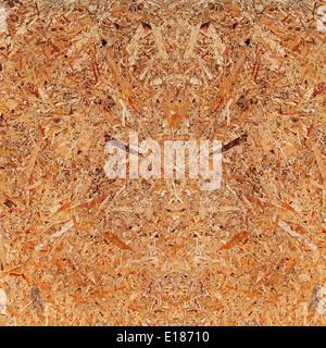 Recycling-komprimierte Holz Spanplatten. Nützlich für Designer als Hintergrund. Closeup. Stockfoto