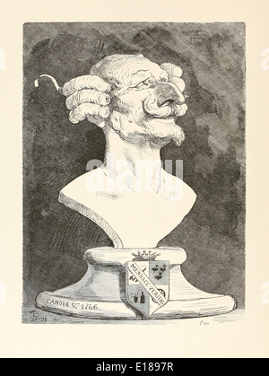 Paul Gustave Doré (1832-1883) Illustration aus "Die Abenteuer des Baron Münchhausen" von Rudoph Raspe veröffentlicht im Jahre 1862. Stockfoto