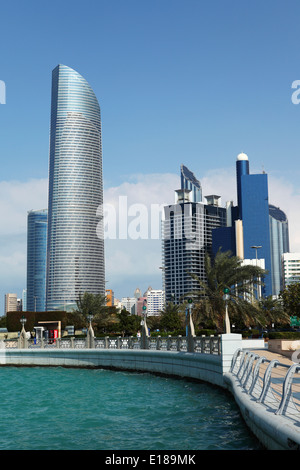 Die Corniche in Abu Dhabi. Stockfoto