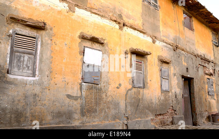 Herabgestuft Architektur-Senegal Stockfoto