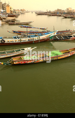 Senegal-Fluss-Saint Louis du Senegal Stockfoto