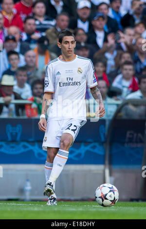 Lissabon, Portugal. 24. Mai 2014. Angel Di Maria (Real) Fußball: UEFA Champions League Finale match zwischen Real Madrid 4: 1-Atletico de Madrid im Estadio da Luz in Lissabon, Portugal. © Maurizio Borsari/AFLO/Alamy Live-Nachrichten Stockfoto