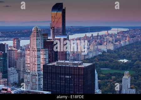 Midtown Skyline, Upper West Side, New York City, New York, Vereinigte Staaten Stockfoto