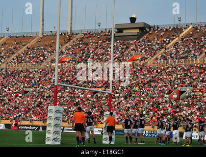 Nationalstadion, Tokio, Japan. 25. Mai 2014. Gesamtansicht, 25. Mai 2014 - Rugby: asiatische 5 Nations Rugby-match zwischen Japan 49-8 Hong Kong im National Stadium, Tokio, Japan. © AFLO/Alamy Live-Nachrichten Stockfoto