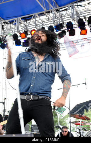 San Antonio, USA. 24. Mai 2014. Die Heldin führt während River City Rockfest in der Mitte des AT&T am 24. Mai 2014 in San Antonio, Texas. © Manuel Nauta/NurPhoto/ZUMAPRESS.com/Alamy Live-Nachrichten Stockfoto