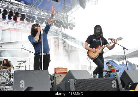 San Antonio, USA. 24. Mai 2014. Die Heldin führt während River City Rockfest in der Mitte des AT&T am 24. Mai 2014 in San Antonio, Texas. © Manuel Nauta/NurPhoto/ZUMAPRESS.com/Alamy Live-Nachrichten Stockfoto