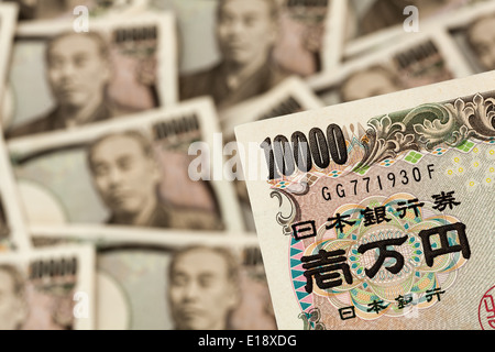 Japanischen Yen Geldscheine. W‰hrung aus Japan Nahaufnahme Stockfoto