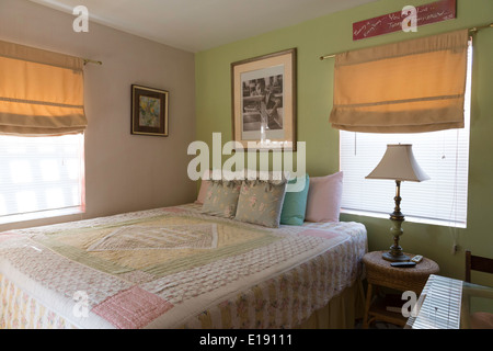 Motelzimmer Innenraum, "Si Como kein Inn" in Flagler Beach, FL, USA Stockfoto