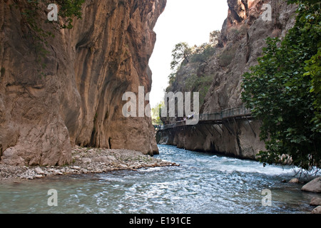 Saklikent Schlucht befindet sich in der Muğla Provinz der Türkei, Stockfoto