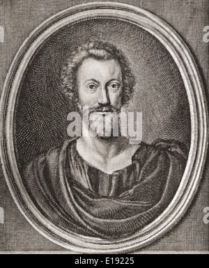 John Donne, 1572-1631. Englischen metaphysischen Dichter, Satiriker, Rechtsanwalt und Kleriker in der anglikanischen Kirche. Stockfoto